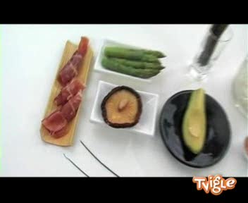 суши с овощами и ветчиной (кулинария)