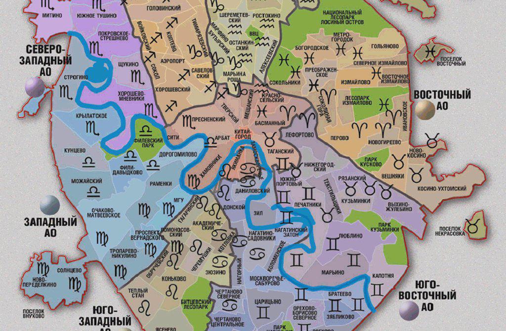 Неформальная карта москвы
